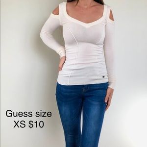 Beautiful GUESS off the shoulder sweater/top